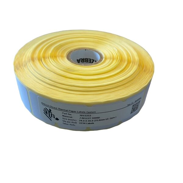 Etykieta termiczna ZEBRA 24 x 20 1 SZTUKA 3234 LABELS